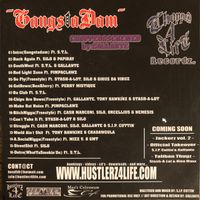 Chopped 4 Life Recordz Presents GangstaDam Da Mixtape~ cover on the front CD cover on the Back